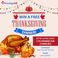 So we search the web and pick the good ones for you. Free Thanksgiving Dinners Giveaway 2019 Prestige Er 24 7 Emergency Room In Plano Mesquite