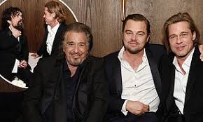 Sag Awards Brad Pitt Celebrates Win With Pals Al Pacino And Leonardo Dicaprio Daily Mail Online