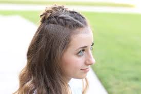 Even though simpler hairstyles would do, you should still choose something that goes with your accessories and outfit. Half Up Rosette Combo Homecoming Hairstyles Cute Girls Hairstyles