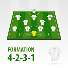 A) multiply the whole number 3 by the denominator 4. Football Players Lineups Formation 4 2 3 1 Soccer Half Stadium Stock Vector Illustration Of Ball Tactic 136996220