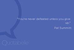 My parents taught me a long time ago that you win in life with people, and that's important, because if you hang with winners, you stand a great chance of being a winner. Pat Summitt