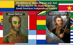 Jose de san martin and simon bolivar. The Efforts Of Simon Bolivar And Jose San Martin An Analysi By Brogan Gaskill