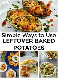 What To Do With Leftover Baked Potatoes Leftover Baked Potatoes Baked Potato Recipes Baked Potato