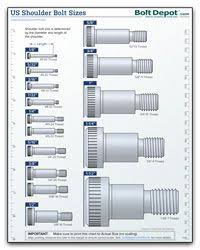 Us Shoulder Bolt Size Chart In 2019 Shoulder Bolt