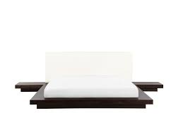 Kaltschaum oder federkern, die schiere höhe einer matratze oder das raumgewicht wirken sich ganz erheblich auf die matratzenhärte aus. Bett Dunkler Holzfarbton Lattenrost 180 X 200 Cm Zen Beliani Ch