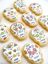 Sugar Skull Cookies Recipe Recipe Recipes Skull Cookies Cookie Recipes