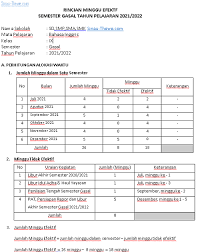 Check spelling or type a new query. Rincian Minggu Efektif 2021 2022 Sd Smp Sma Smk Sinau Thewe Com