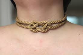 Jute Bondage Rope Necklace Collar With Carrick Bend Knot - Etsy