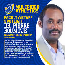 We at Mulerider Athletics are proud to announce the launch of our  Faculty/Staff Spotlight where a member of the SAU faculty or staff will be  nominated by a student-athlete and then recognized