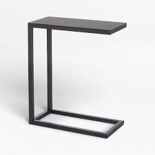 Avenue Black C Table Reviews Crate And Barrel In 2020 C Table End Tables Crate And Barrel