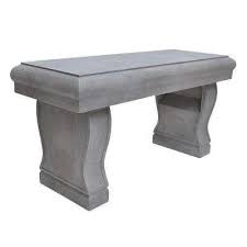 Usually ships within 1 to 3 weeks. 37 In X 18 25 In H Cement Garden Bench Garden Bench Potting Bench Cement Garden