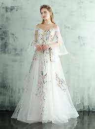 In Stock Ship In 48 Hours Ready To Ship White Embroidery Straps Wedding Dress Wedding Dresses Unique Embroidery Dress Wedding Dresses With Straps