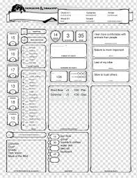 Dungeons & dragons®, and d&d® are registered. Dungeons Dragons Player S Handbook Character Sheet Wizards Of The Coast Dungeon Crawl Dragon Transparent Background Png Clipart Hiclipart