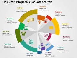 pie chart infographic for data analysis powerpoint templates