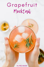 Grapefruit Rosemary Mocktail Rosemary Simple Syrup Mocktails Mocktail Recipe
