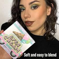 Tintark Paleta de sombra de ojos en crema de ojos, paleta de sombra de ojos  azul, rosa, nude, marrón, brillantina, brillante, mate, paletas de sombra  de ojos para maquillaje de ojos lindo y popular, : Belleza y Cuidado  Personal