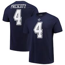 Men S Dallas Cowboys Dak Prescott Navy Authentic Player Name Number T Shirt Dak Prescott Dallas Cowboys Dallas Cowboys Players Dallas Cowboys