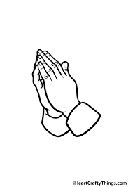 Is it possible to get the five finger coloring page and the seven page lord's prayer coloring book with a more diverse group of children? Praying Hands Drawing How To Draw Praying Hands Step By Step