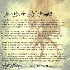 Eternal Ink You Live In My Thoughts Distance Love Quotes Mothers Love Quotes Love Poem For Her