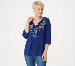 You'll be able to choose the best one once you will sewing and embroidery machines have been around for decades now. Quacker Factory Bohemian Floral Knit Top With Tassel Detail Qvc Com