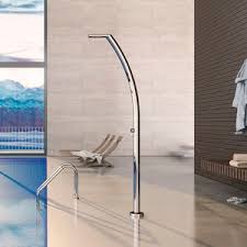 This outdoor shower easily connects to a standard garden hose. Pool Outdoor Shower All Architecture And Design Manufacturers Videos