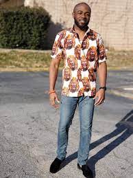 Lion Head African Print Button Down Shirt Dpis510 Dpis510 African Print Dashiki Shirts Dashiki