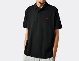 Polo Ralph Lauren Classic Fit Polo Shirt Black Red