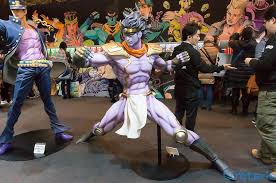 It's funny too since my lucario in sword actually has close combat and is named star platinum but shortened to fit character limit. Jojo S Bizarre Adventure Part 3 Stardust Crusaders 1 1 Scale Jotaro Star Platinum At Jump Festa Jojo Bizzare Adventure Jojo Anime Jojo Bizarre