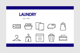 Download Laundry Icon Pack Graphic By Rheinata Creative Creative Fabrica PSD Mockup Templates
