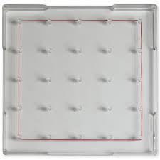 Textvorlagen geben die arbeitsschritte an, die man der reihenfolge nach. Geometrie Brett Einseitig 5x5 Stifte 15x15 Cm Transparent Timetex