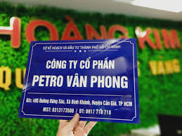 Bảng hiệu công ty Mica 30x40cm