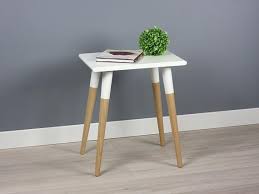 Sleek Modern Hardwood Side Table White End Table White Nightstand White End Tables White Side Tables Modern Side Table