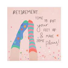 Or share them online (like you would an ecard) if that's more your style. Retirement Time To Put Your Feet Up Belly Button Designs Card Www Cards Online Co Uk
