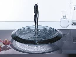 pallene vessel glass bathroom sink