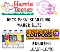 Sisterssavingucents 1 33 Deer Park Sparkling Water At Rumored Harris Harris Teeter Deer Park Harris Teeter Coupons