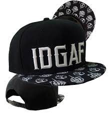 Idgaf Black Snapback Ssc0 Black Snapback Black Snapback Hats Stay Sick Clothing