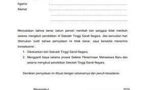 Surat pernyataan tidak memiliki orang tua dan/ atau saudara kandung yang masih aktif bekerja di pt jasa raharja. Surat Pernyataan Belum Menikah Dan Bersedia Tidak Menikah Cute766