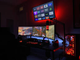 New Pc Same Gpu Computer Is Finally Off The Ground Gaming Room Setup Gamer Room Best Pc Setup