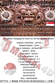 Prediksi Singapore 30 Desember 2020 Sydney Pola Desember