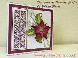 Great savings & free delivery / collection on many items. Heartfelt Creations Sparkling Poinsettia Card Sunrisecrafts Co Uk Homemade Christmas Cards Poinsettia Cards Christmas Card Crafts