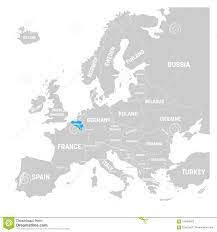 Mapas fisicos, politicos, ferroviarios, geograficos de belgica. Belgica Marco Por El Azul En El Mapa Politico Gris De Europa Ilustracion Del Vector Ilustracion Del Vector Ilustracion De Negocios Pista 104684925