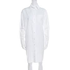 Hermes White Cotton Button Front Shirt Dress S Hermes Tlc Check out our white cotton dress selection for the very best in unique or custom, handmade pieces from our dresses shops. hermes