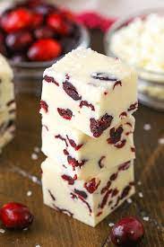 White Chocolate Cranberry Fudge Recipe Easy Christmas Idea Recipe Chocolate Cranberry Fudge Fudge Recipes Cranberry Fudge