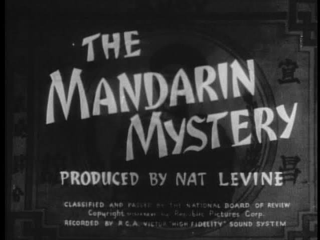 The Mandarin Mystery' (1936) – Political theory and practice