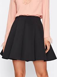 Solid Skater Skirt