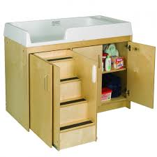 birch toddler changing table with