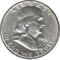 1951 S Ben Franklin Half Dollar Value Cointrackers