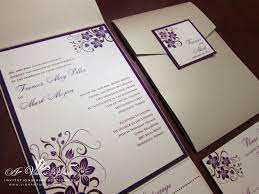 Champagne And Purple Wedding Invitation With Orchid Design Orchid Wedding Invitations Purple Wedding Invitations Lily Wedding Invitations