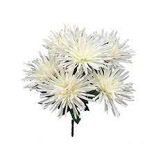 6 Artificial Fuji Mums Chrysanthemums Silk Flowers Wedding Crafts Ff56 White Artificial Chrysanthemums Silk Flowers Wedding Mums Flowers Artificial Flowers