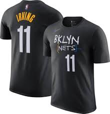 The brooklyn nets' new city edition uniforms pay homage to their past and nba fans on twitter absolutely loved the new look. Nike Men S 2020 21 City Edition Brooklyn Nets Kyrie Irving 11 Cotton T Shirt Dick S Sporting Goods